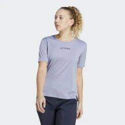 Adidas Terrex W Mountain Graphic Tee - Syntetisk Undertøj - Damer | Hardloop