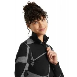 Icebreaker 250 Vertex LS Half Zip Landscapes - Merino Undertøj Damer I Hardloop -Odlogonia Butik icebreaker 250 vertex ls half zip landscapes merino undertoej damer 2