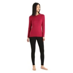 Icebreaker 260 Tech Long Sleeve Crewe - Merino Undertøj Damer I Hardloop -Odlogonia Butik icebreaker 260 tech long sleeve crewe undertoej damer 3
