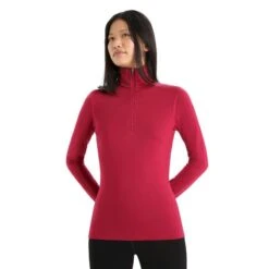 Icebreaker 260 Tech Long Sleeve Half Zip - Merino Undertøj Damer I Hardloop