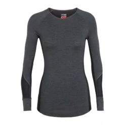 Icebreaker Bodyfitzone 260 Zone Long Sleeve Crewe - Merino Undertøj Damer I Hardloop