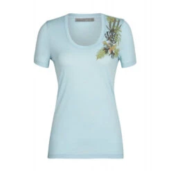 Icebreaker Tech Lite II SS Scoop Tee Fabulous Fer - Merino-shirt Damer I Hardloop -Odlogonia Butik icebreaker tech lite ii ss scoop tee fabulous ferns t shirt damer 5