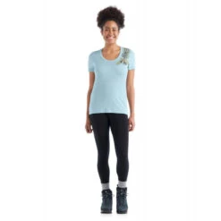 Icebreaker Tech Lite II SS Scoop Tee Fabulous Fer - Merino-shirt Damer I Hardloop -Odlogonia Butik icebreaker tech lite ii ss scoop tee fabulous ferns t shirt damer 8