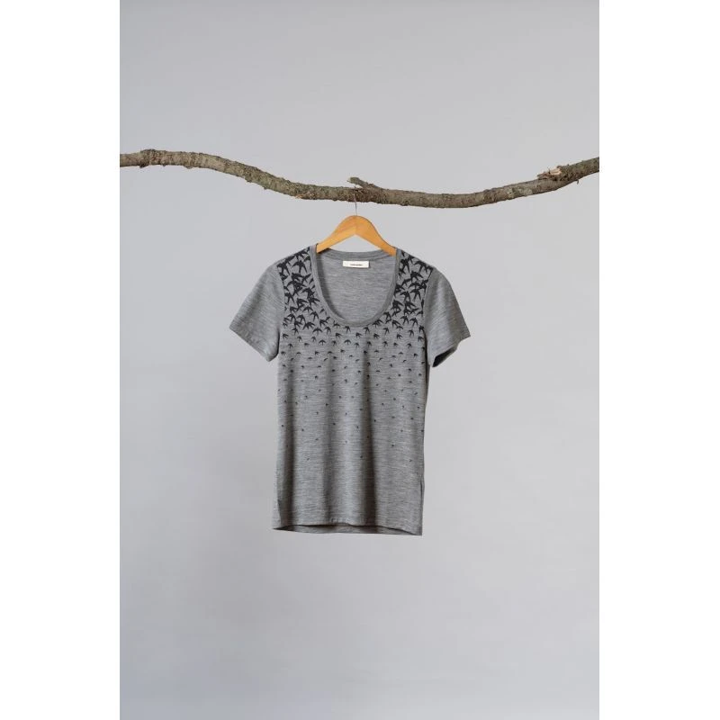 Icebreaker Tech Lite II SS Scoop Tee Migration - Merino Undertøj - Damer 4 Icebreaker Tech Lite II SS Scoop Tee Migration - Merino Undertøj - Damer - Billede 2