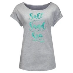 Jack Wolfskin Salt Sand Sea T - T-shirt Damer -Odlogonia Butik jack wolfskin salt sand sea t t shirt damer 2