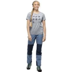 Norrona /29 Cotton Slant Logo - T-shirt Damer